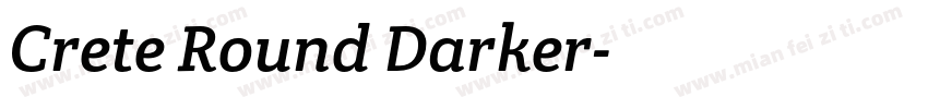Crete Round Darker字体转换